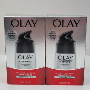 Olay Regenerist Regenerating Serum Fragrance-Free 50 mL Moisturize Set Of 2 NIB
